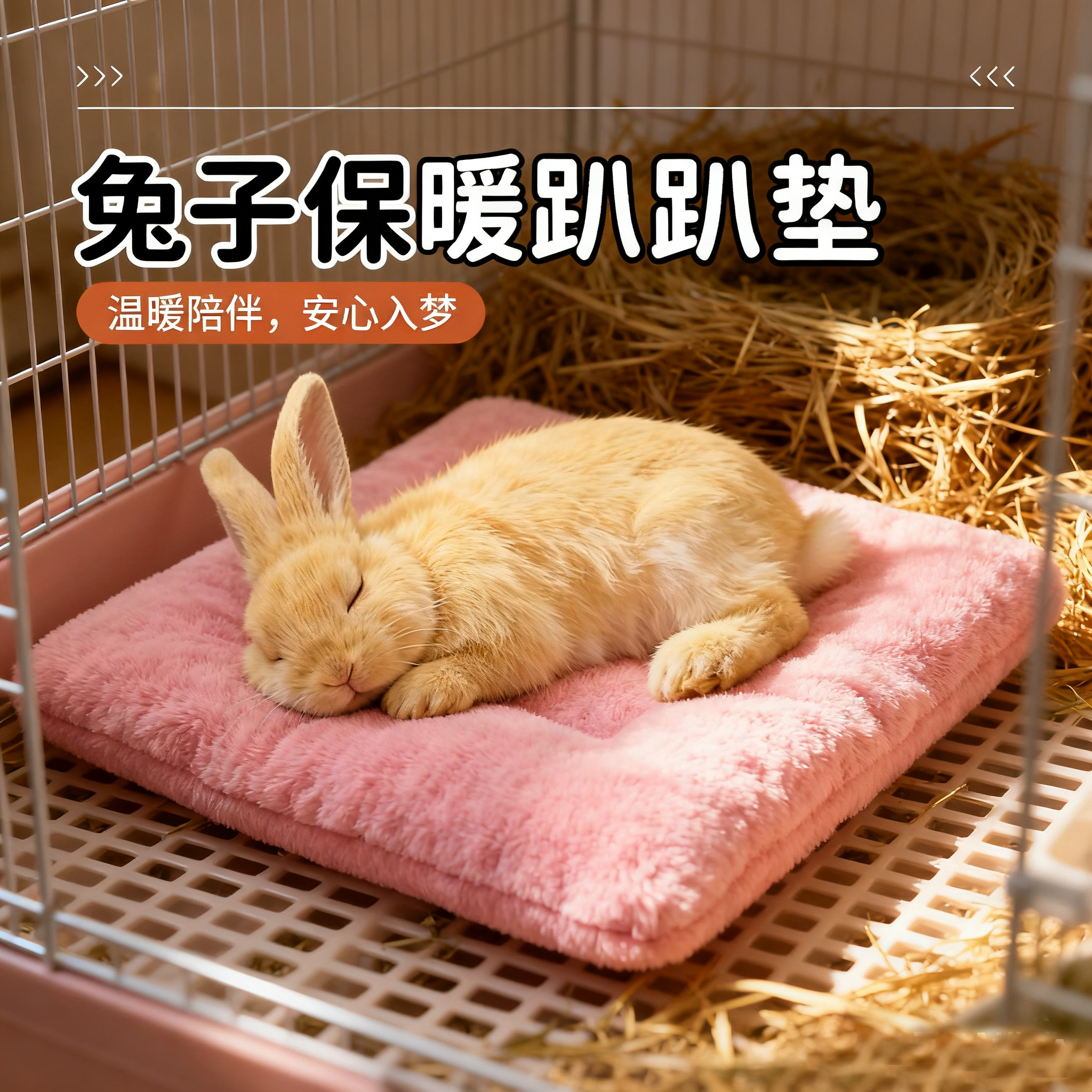 四季通用侏儒兔保暖过冬床