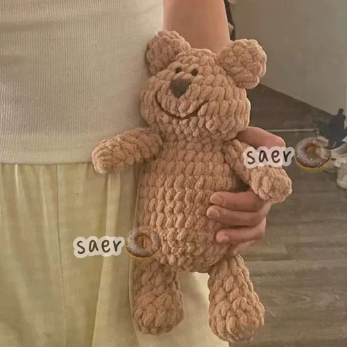 Набор материалов ручной работы, плетеный крючок для вязания для влюбленных для друга, с медвежатами, «сделай сам», подарок на день рождения