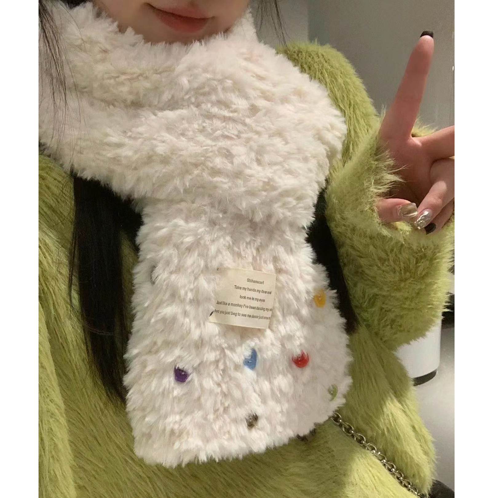 艾苏手工编织围巾diy材料包