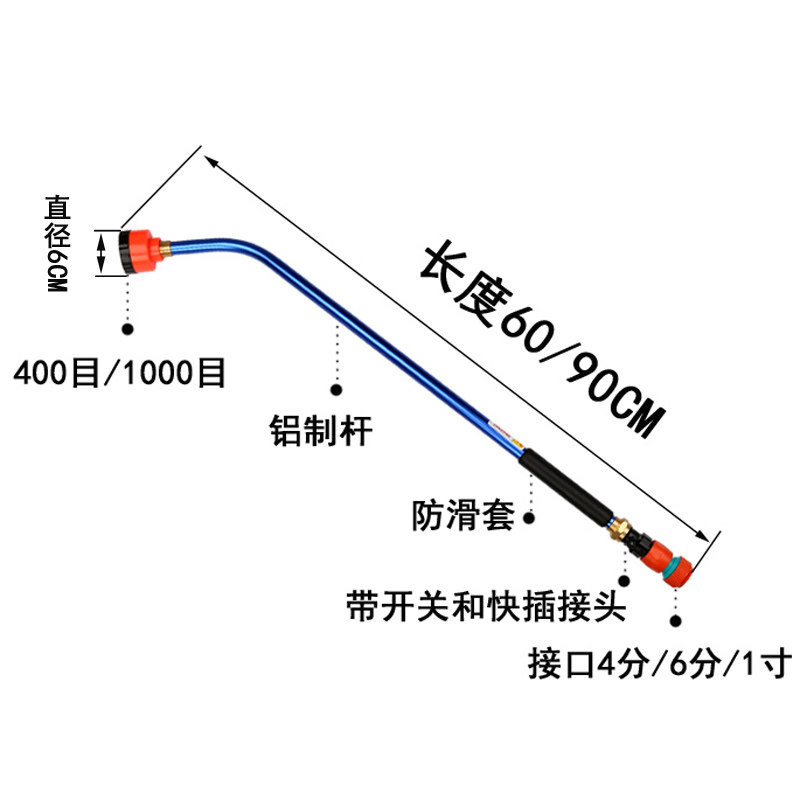 育苗喷头1000目4分花洒家用园艺浇花卉喷杆洒水枪浇菜自来水喷头