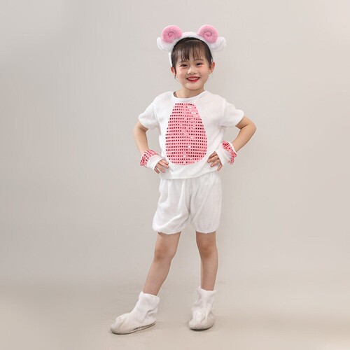 儿童狼来了演出服衣服话剧古代舞蹈表演服狼和小羊卡通古装动物
