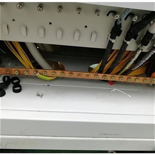 排机架式汇流排i 机柜铜排19英寸3*30*50v0x标准接地铜排