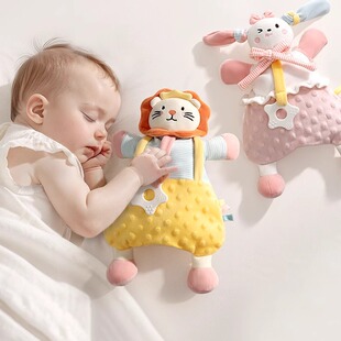 婴幼儿安抚巾可入口手偶抱枕可咬玩偶公仔哄宝宝睡觉睡眠神器玩具