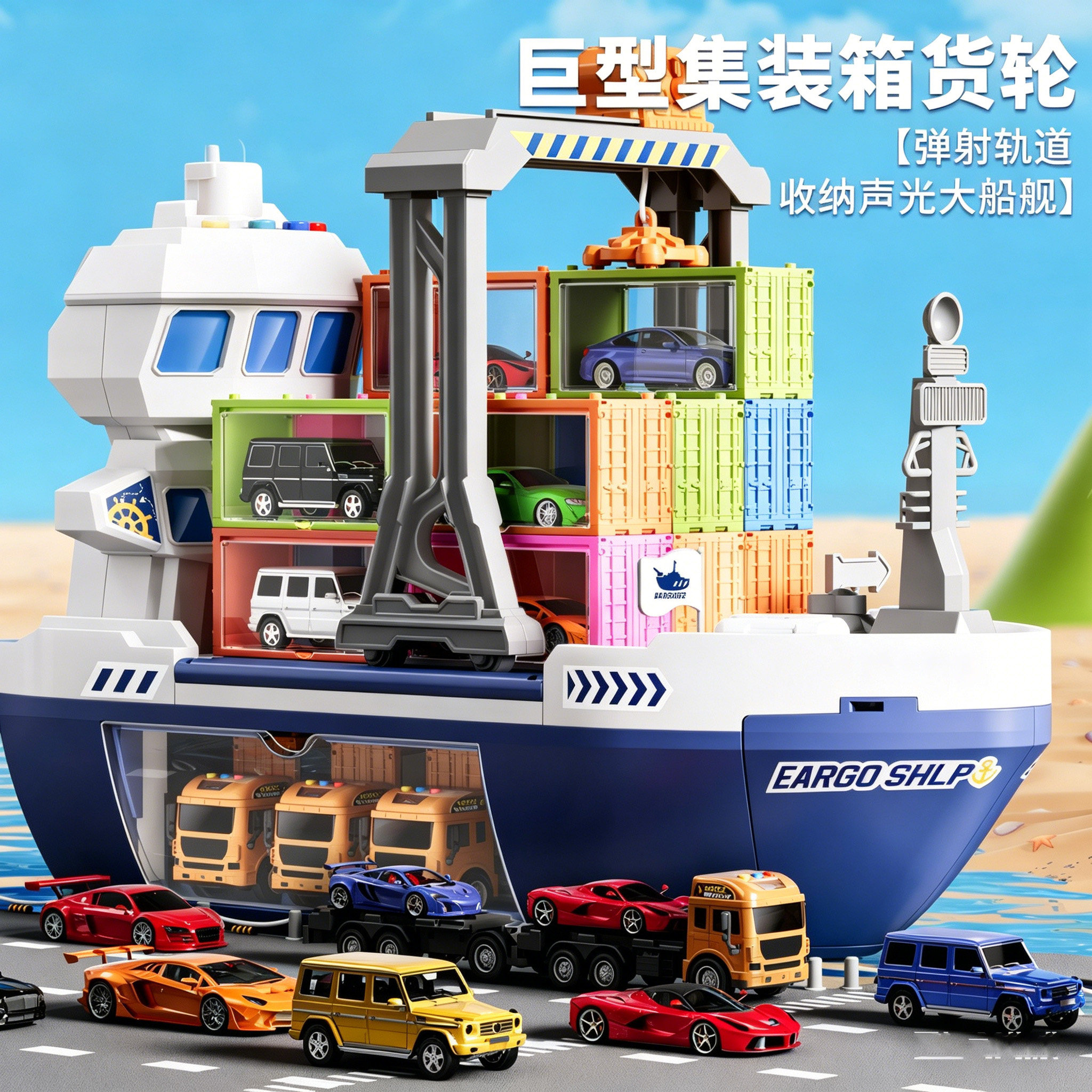 六一儿童节游轮货轮过家家玩具