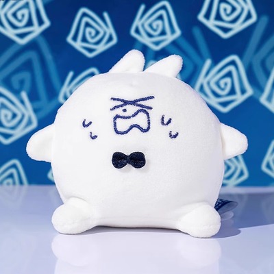 领结猫Bowtie创意毛绒捏捏公仔挂件正版可爱卡通玩偶吱吱叫包挂饰