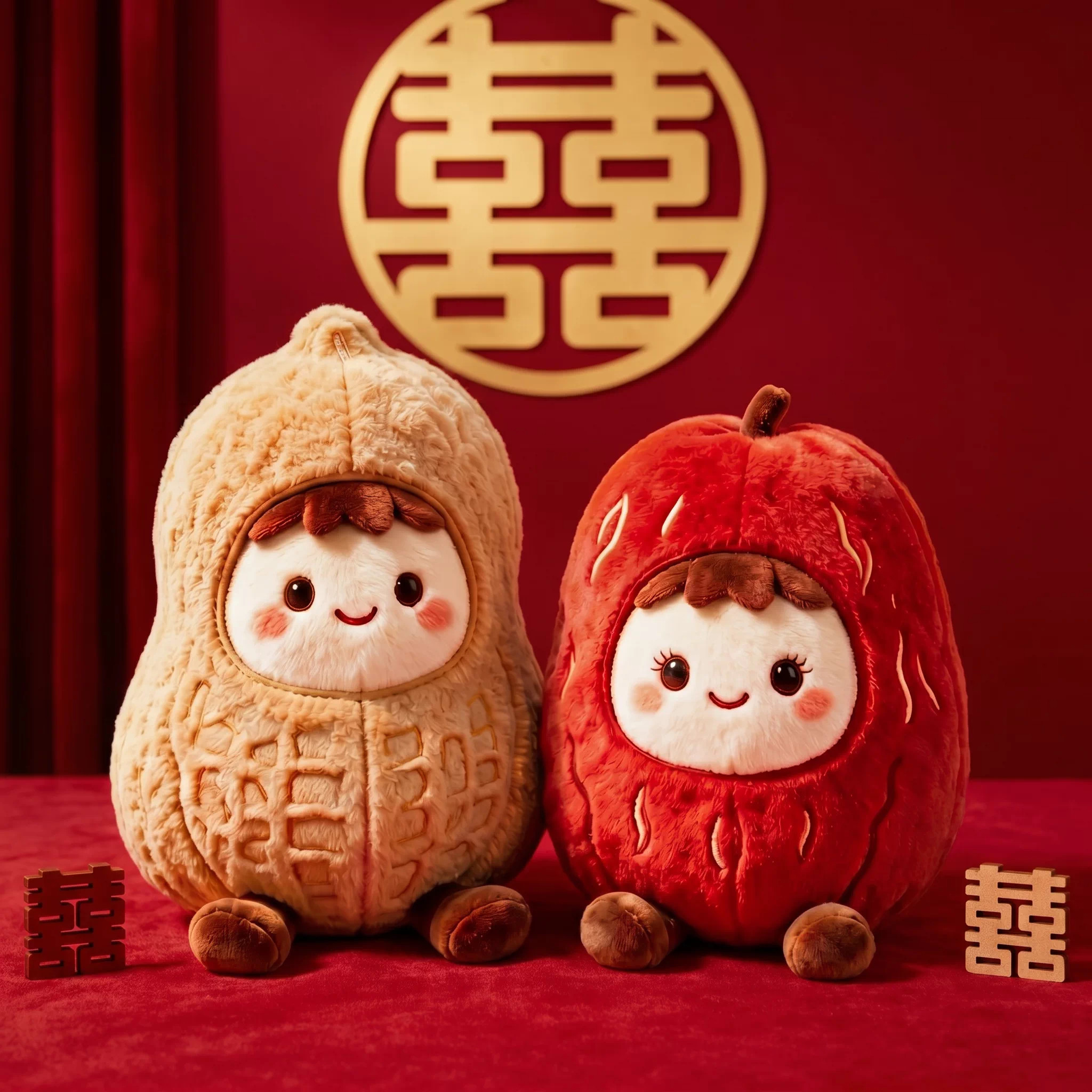 压床娃娃结婚新婚礼物送新娘玩偶抱枕公仔婚房装扮布置早生贵子