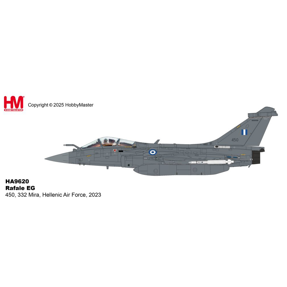 HM12月新品1:72HA9620阵风战斗机希腊空军2023合金成品模型收藏