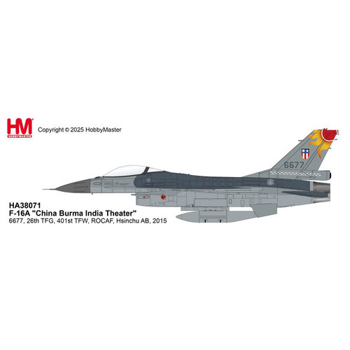 HM1:72F-16A战斗机6677ROCAF2015合金成品模型HA38071