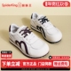 小白鞋 蜘蛛王女鞋 百搭休闲运动鞋 时尚 真皮拼色系带德训鞋 2026春季