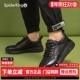 舒适软底男鞋 蜘蛛王真皮厚底运动鞋 男2025春秋皮面透气轻便休闲鞋