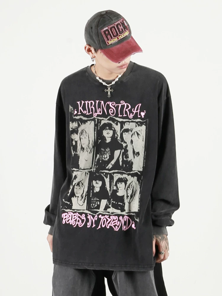 Ретро лонгслив? Hmm: Original: "Retro long-sleeve, brand sweatshirt hip-hop style, couple clothing, American style, oversize"