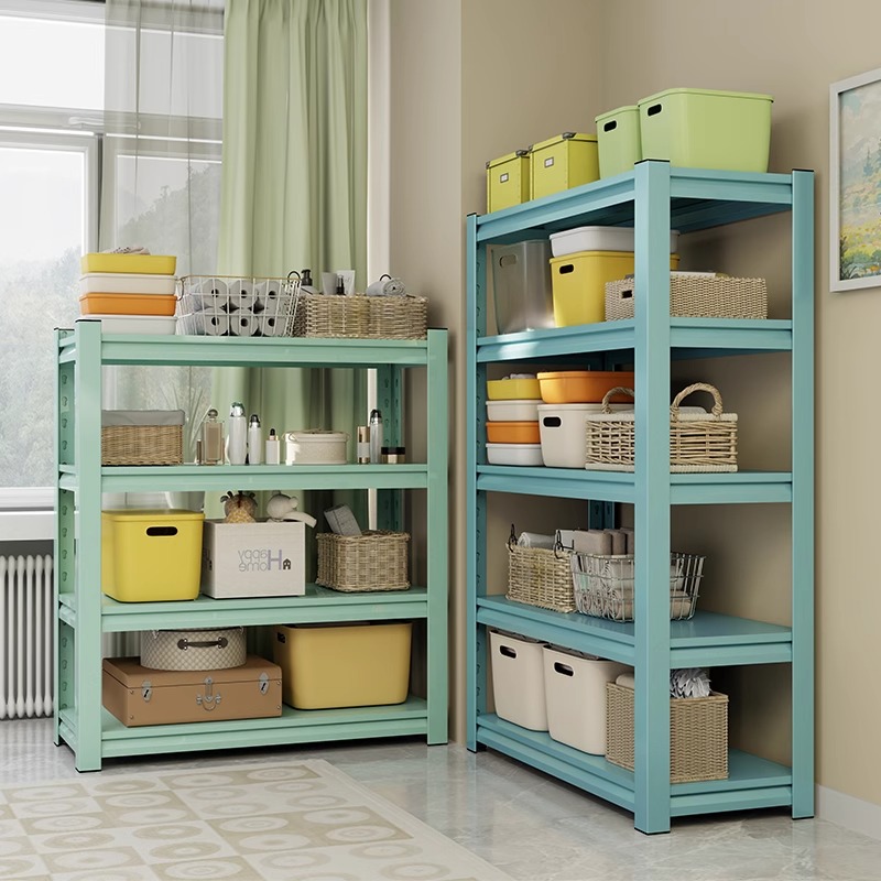 家用货架置物架多层落地客厅阳台收纳架厨房储物架杂物整理铁架子