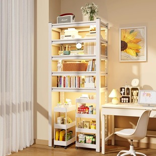 书架下空式扫地机器人置物架收纳架子客厅阳台储物高脚架货架