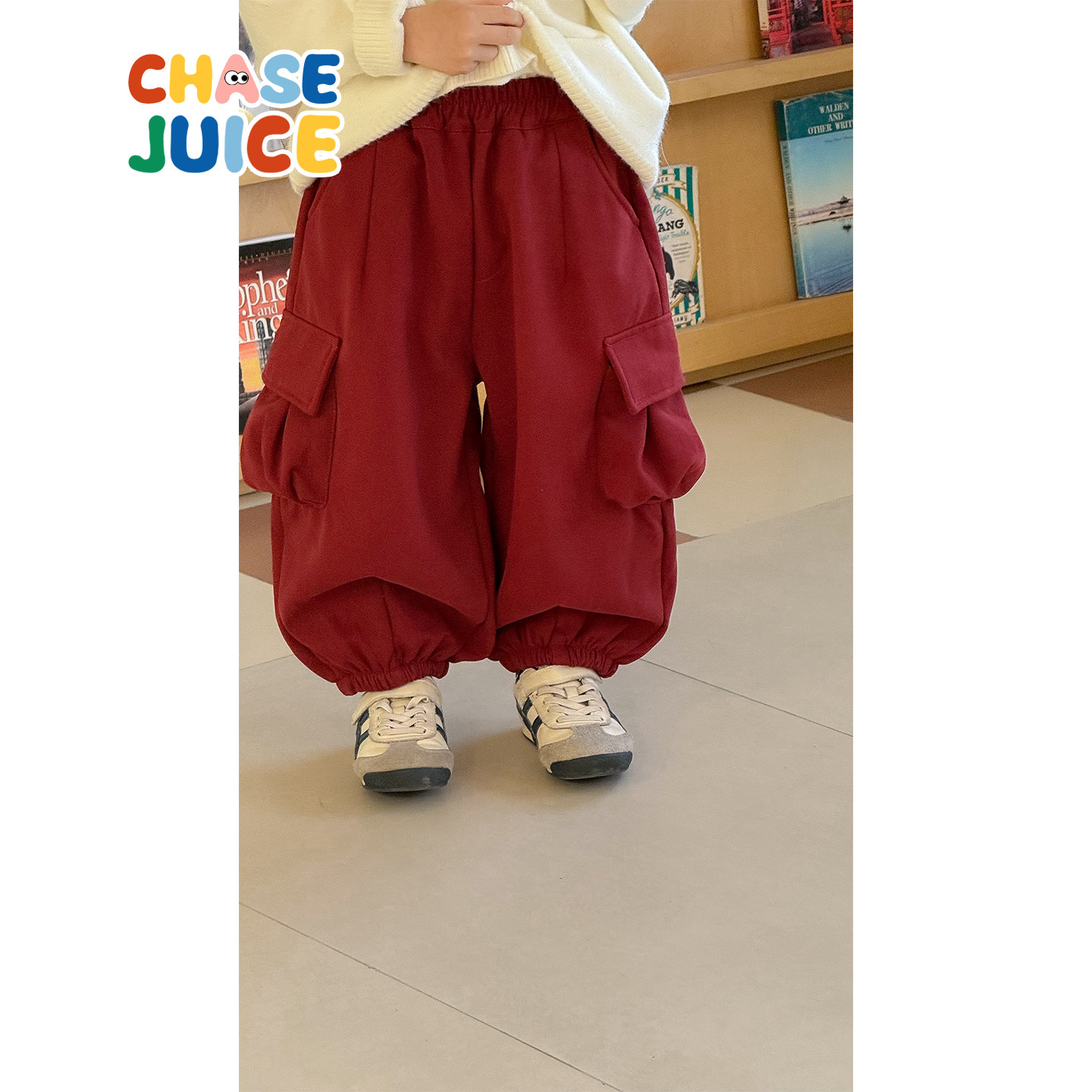 【小童】虾酱麻麻男童加绒裤子冬装2025新款工装阔腿儿童装休闲裤,童装/婴儿装/亲子装,裤子,淘宝优惠券,粉丝福利购,淘宝优惠卷