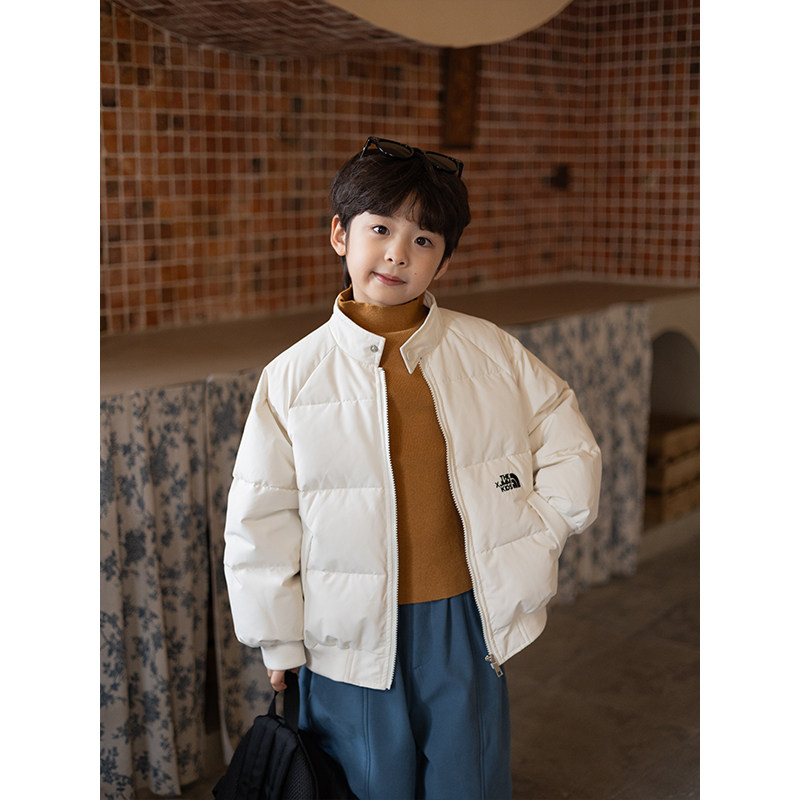 虾酱麻麻男童三防羽绒服冬季2024新款宝宝90白鸭绒儿童白色厚外套,童装/婴儿装/亲子装,羽绒服,淘宝优惠券,粉丝福利购,淘宝优惠卷