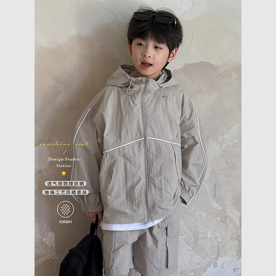 虾酱麻麻轻薄连帽防晒套装