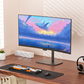 显示器支架底座台式 电脑萤幕桌面悬臂增高升架降旋转落地免打孔