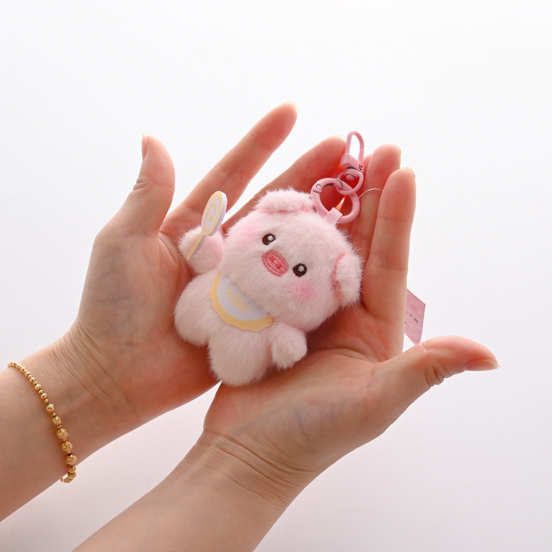 【mini家族】小鼻嘎卡通治愈棒棒糖猪兔钥匙扣毛绒公仔挂件小玩偶,玩具/童车/益智/积木/模型,胎毛挂坠/挂件,淘宝优惠券,粉丝福利购,淘宝优惠卷