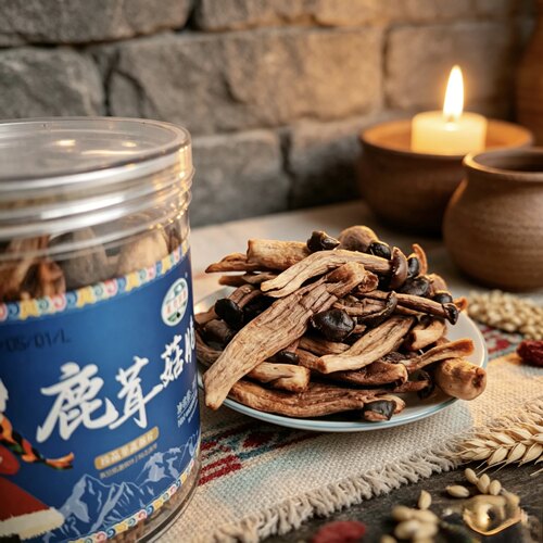 鹿茸菇脆解馋菌菇零食拉萨直发
