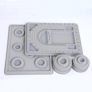 手链串珠盘DIY手工穿珠子托盘珠串项链手串设计盘尺寸刻度盘工具