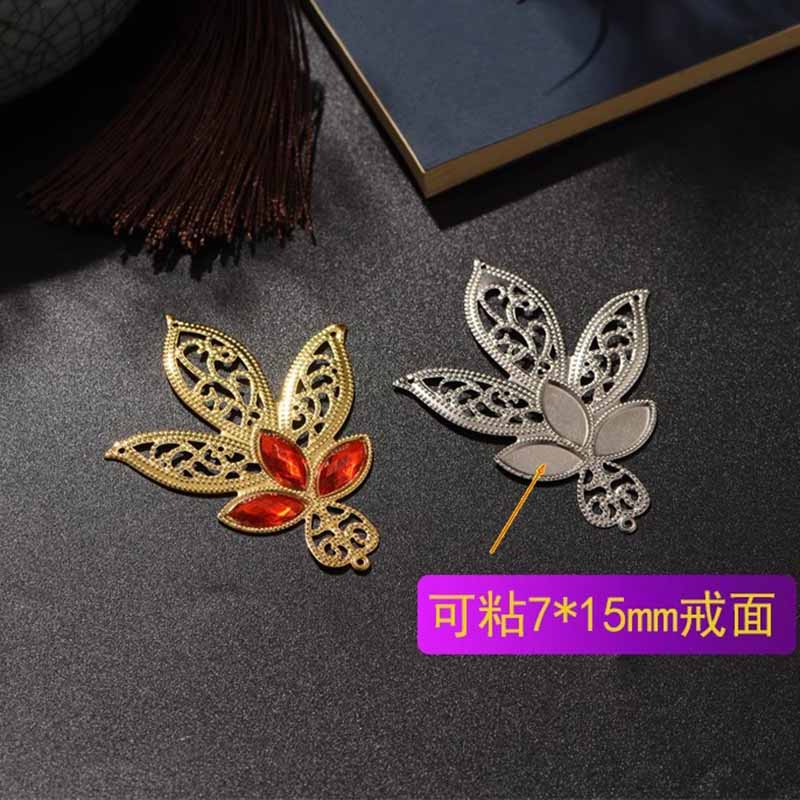 5个装diy饰品配件铁质发簪材料发