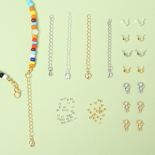 古月18k镀金保色龙虾扣收尾包扣延长链串珠DIY材料手链项链配件