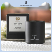 丽思卡尔顿酒店香薰蜡烛黑兰花家用卧室香氛进口礼盒