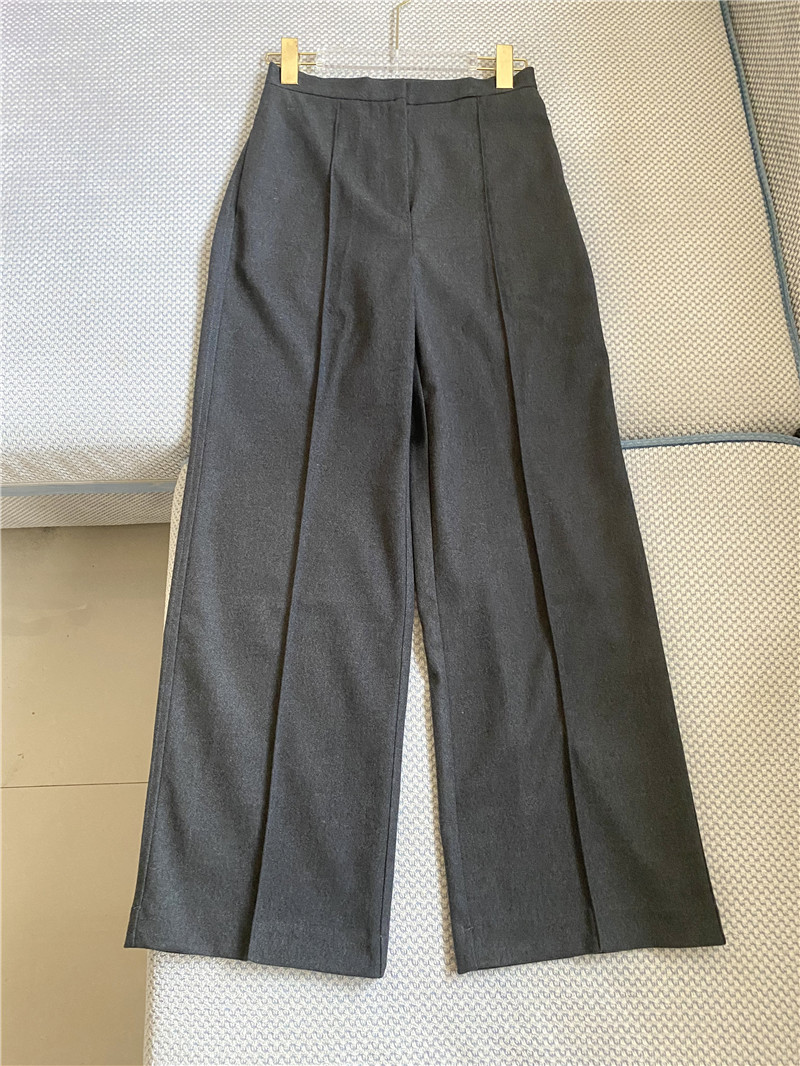 秋冬款高腰阔腿裤西装