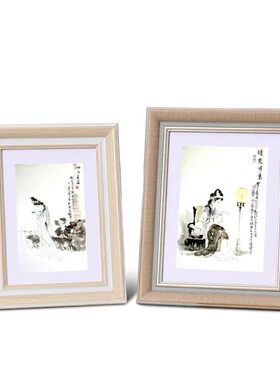 跨境热销货源相框年书画木框冰箱贴海宇振扬画文创画框现货