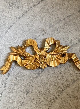 树脂蝴蝶结摆件挂饰背后有挂钩DIY金色蝴蝶结挂墙壁饰拍照道具ins