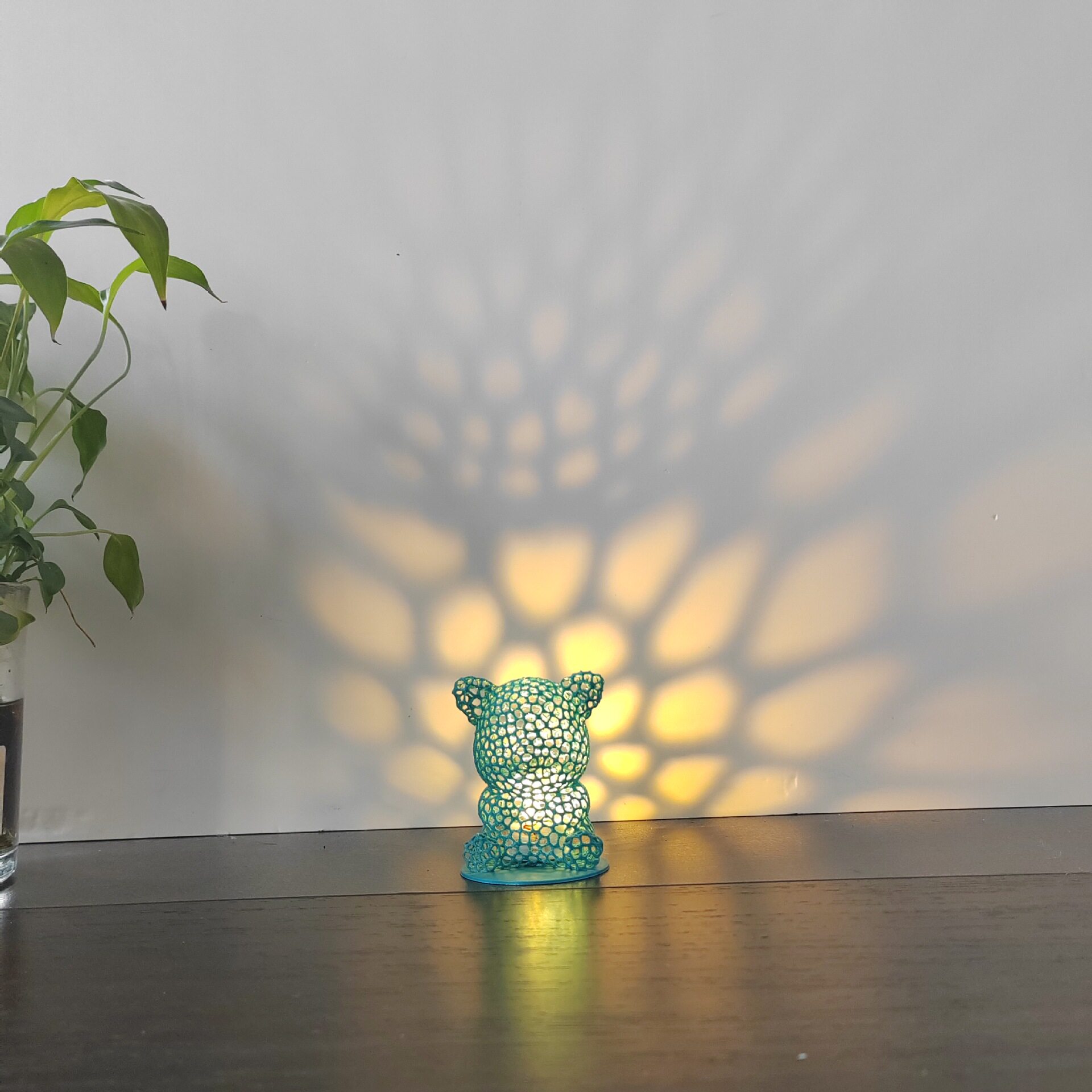 3d打印亚马逊爆款兔子小夜灯老鼠卧室台灯小熊手作礼物氛围灯