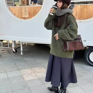 里里定制｜当然是当同款秋冬加厚圈圈绒针织廓形高领毛衣