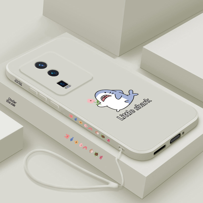 适用于vivoiqooneo7手机壳新款iQOONEO7SE保护套爱酷neo7竞速版卡通小鲨鱼neo6se镜头全包防摔icoo简约男女款