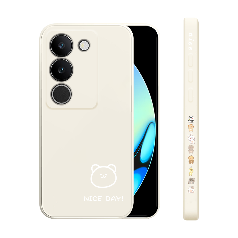 vivos17手机壳女款s17e液态硅胶s17pro可爱小熊S17软全包情侣新品VIVO男带镜头高级PRO保护套防摔创意
