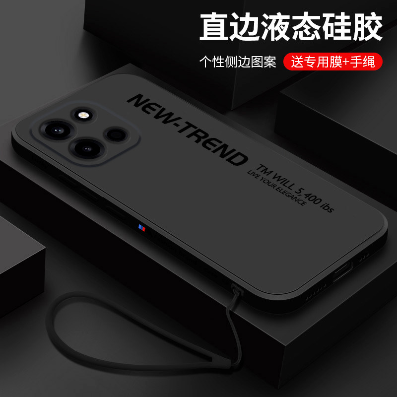 新趋势适用一加turbo6手机壳新款液态硅胶1+Turbo6V保护套oneplus直边高级男女款PLU110镜头全包防摔