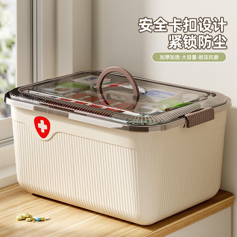 包邮药箱家用大号塑料分