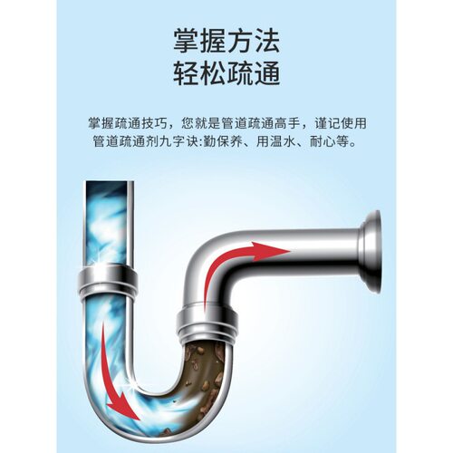 kinbata管道疏通剂粉清理溶解堵塞地漏厨房油污下水道分解剂L管道 - 封面