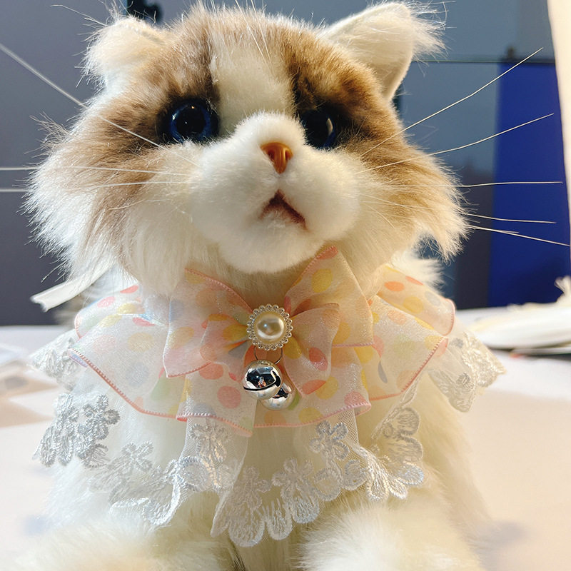 猫咪蕾丝围脖项圈狗狗口