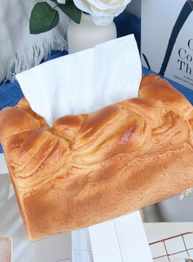 仿真面包纸巾盒Bread tissue box创意抽纸盒车载客厅餐厅家居用品