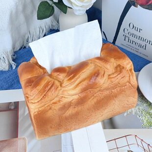 仿真面包纸巾盒Bread tissue box创意抽纸盒车载客厅餐厅家居用品