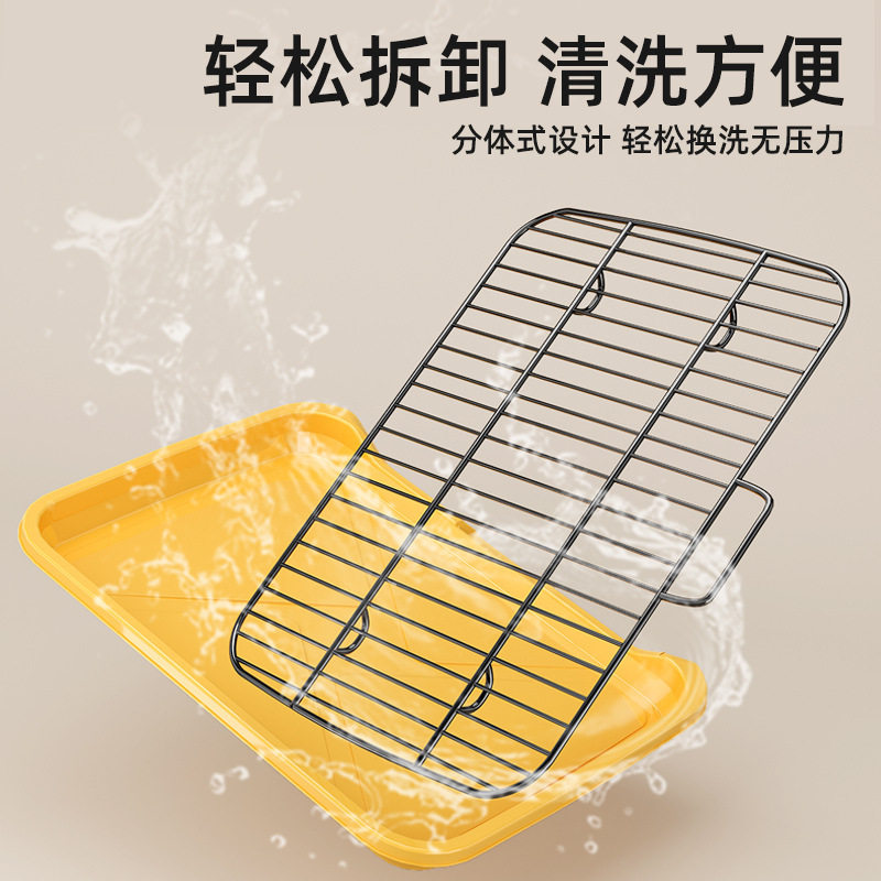Z狗厕所防尿溅易清洗平板狗便盆防踩屎狗尿盆宠物大号狗狗便便器