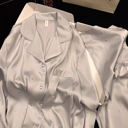 日本GP高级感银灰星河真冰丝睡衣