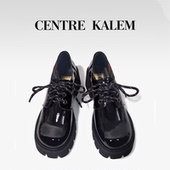 女软妹粗跟厚底鞋 单鞋 春秋新款 英伦风小皮鞋 CENTREKALEM鞋 履
