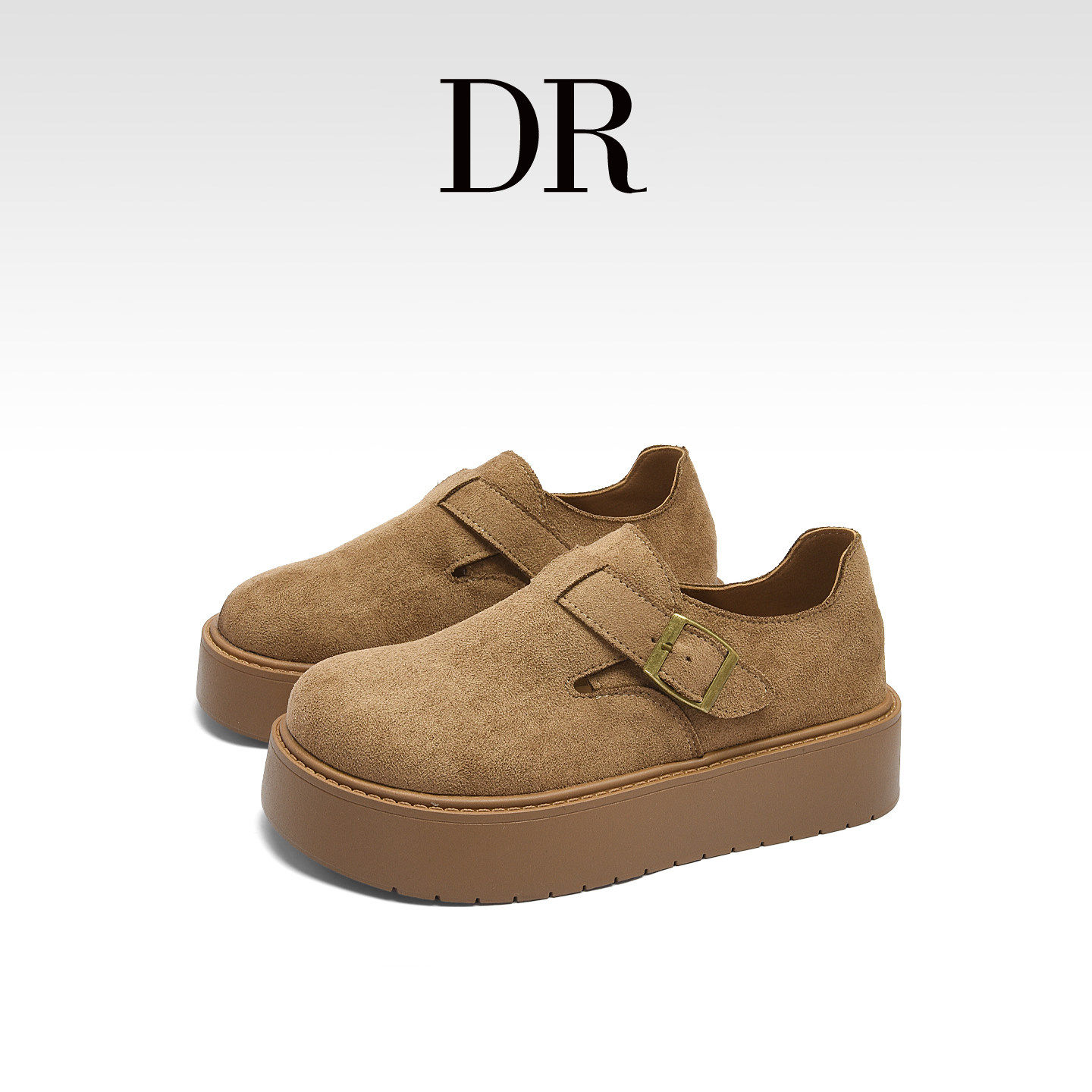 DR官方正品小个子厚底增高真皮勃肯鞋女2025秋冬一脚蹬百搭单鞋,女鞋,勃肯鞋/软木鞋,淘宝优惠券,粉丝福利购,淘宝优惠卷