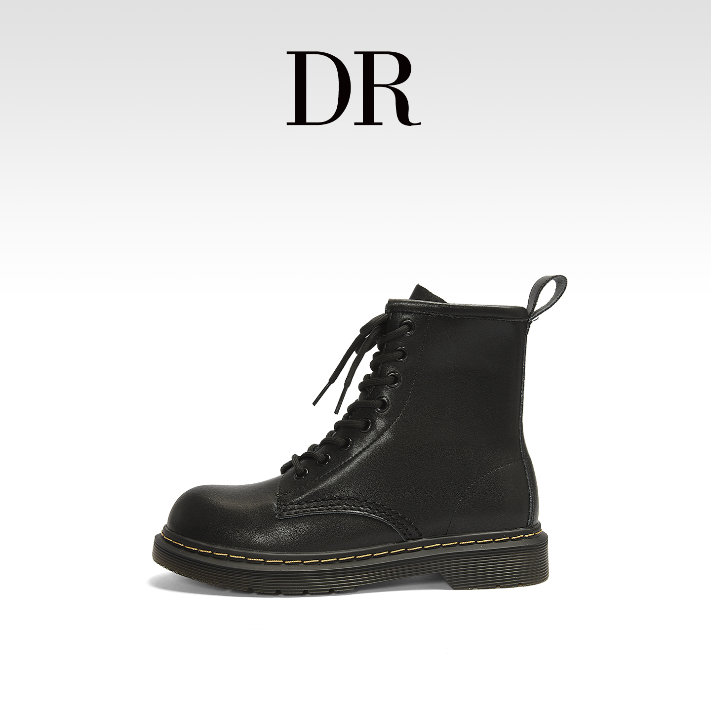 DR官方正品真皮马丁靴女2025新款厚底增高复古显瘦英伦风工装鞋