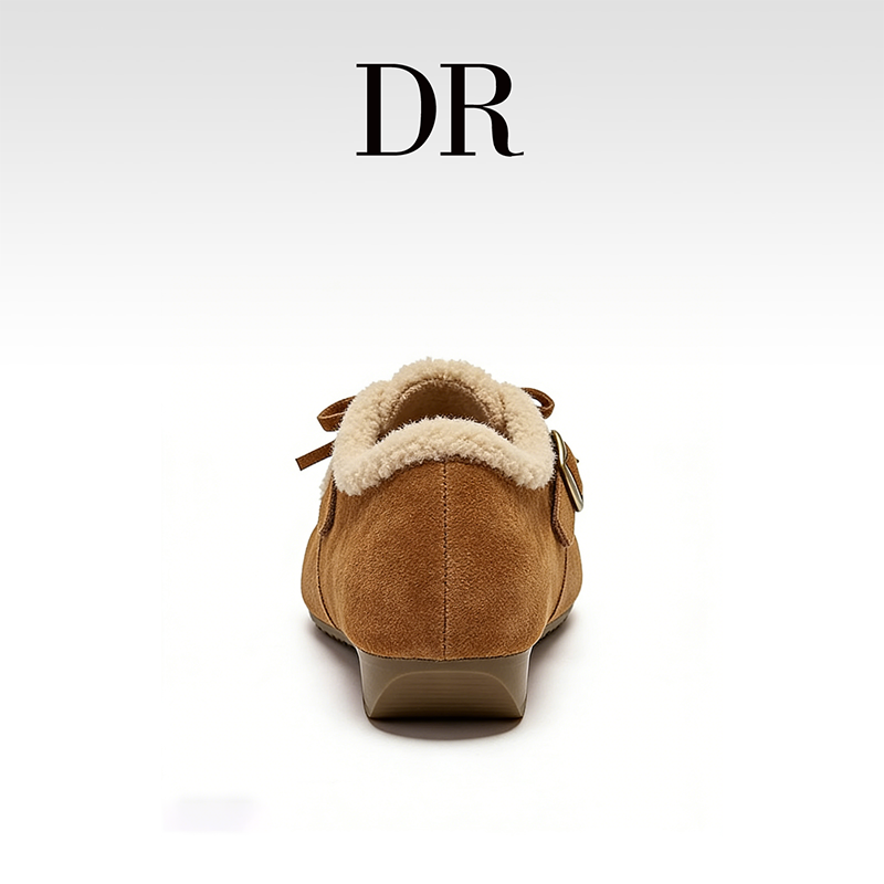 DR官方正品软木鞋毛毛鞋搭扣休闲低跟浅口平底保暖圆头勃肯鞋软底,女鞋,勃肯鞋/软木鞋,淘宝优惠券,粉丝福利购,淘宝优惠卷
