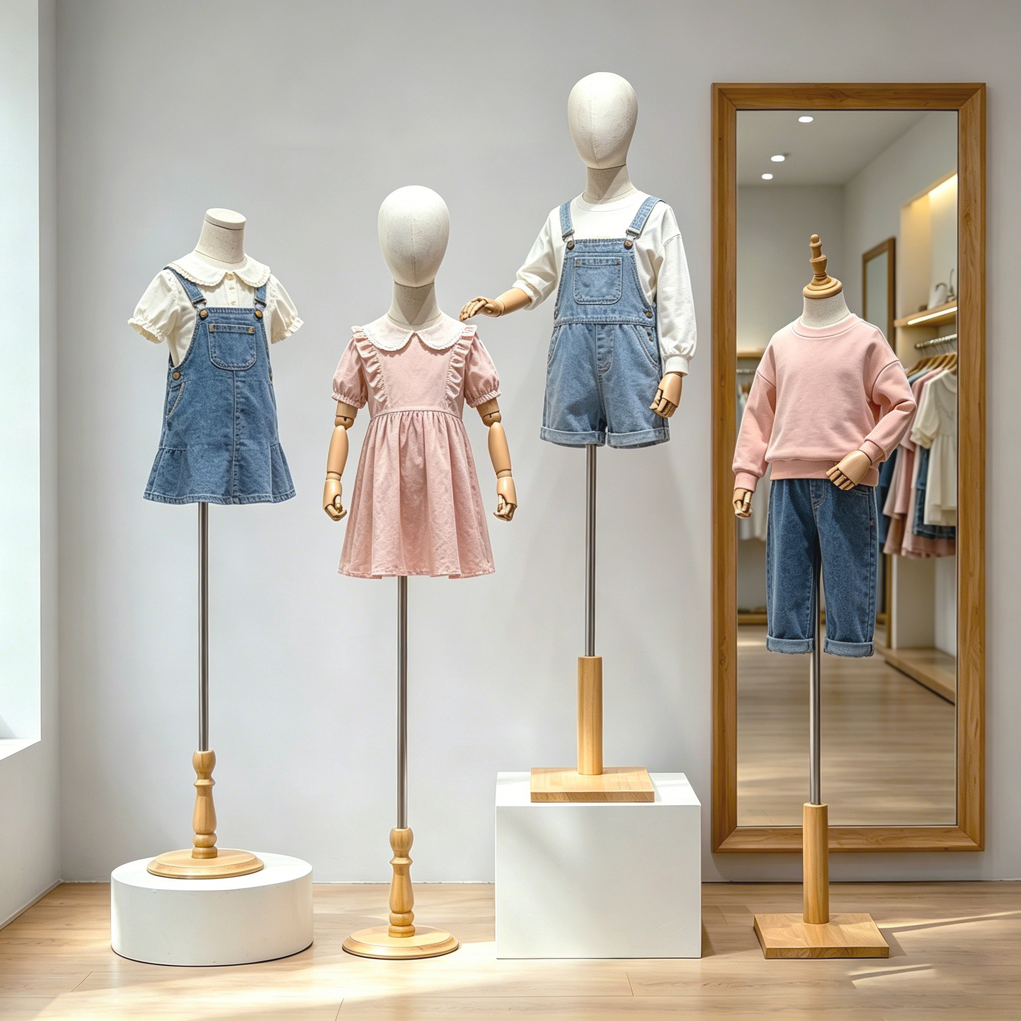 儿童模特展示架人台人偶大中小童模特架假人小孩童装店模特道具