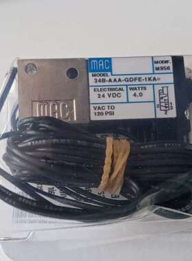 MAC电磁阀34B-AAA-GDFE-1KA=M956,全新