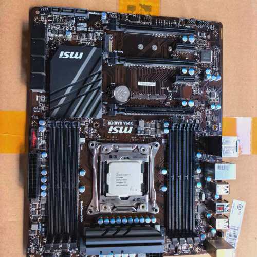 微星X99A RAIDER主板，板U套装 原装正品，