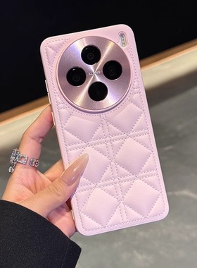 适用vivox200promini手机壳新款素皮金属镜头vivo保护壳套x200pro后壳女全包防摔mini高端外壳女式迷你高级感